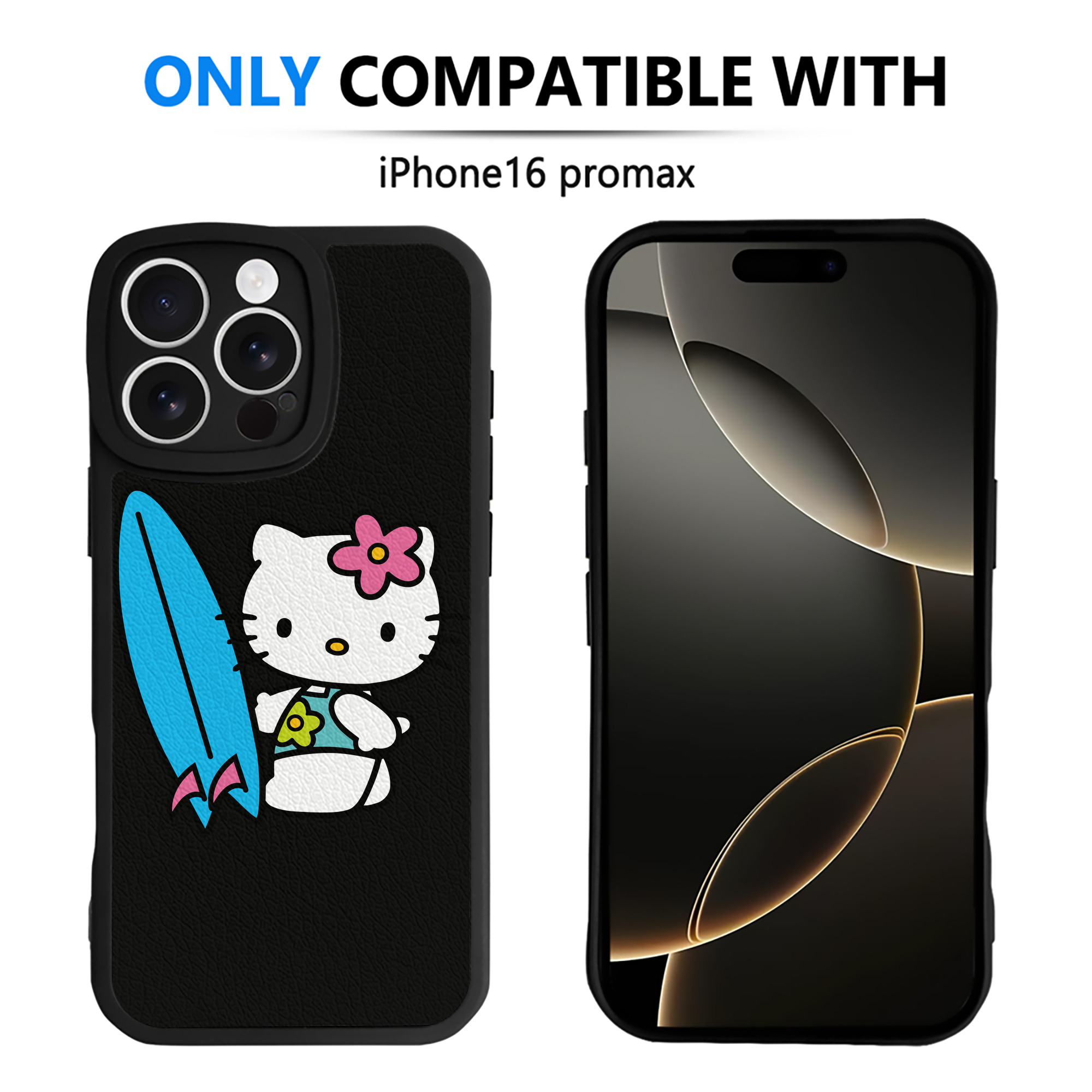 （画像用） Hello Kitty ハローキティ 【iPhone 16シリーズ対応】シリコンスマホケース（レザー調） 材質：シリコン